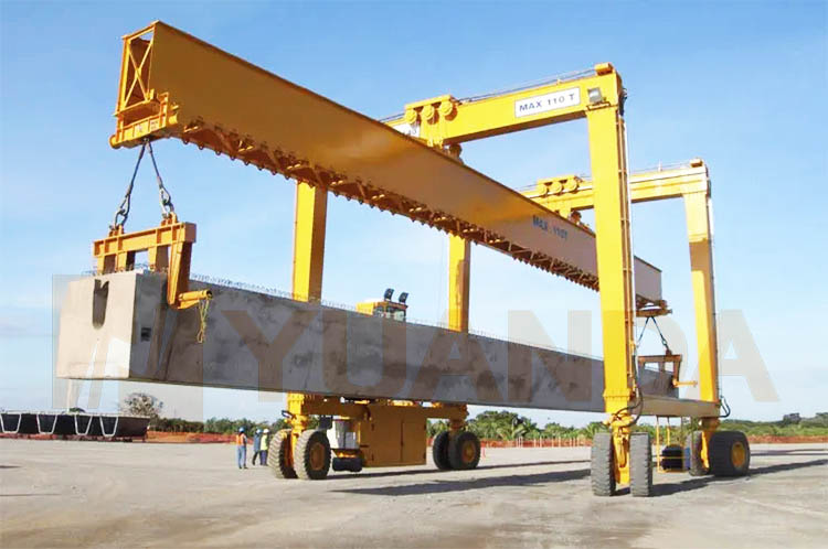 80 Ton Rubber Tired Straddle Carrier