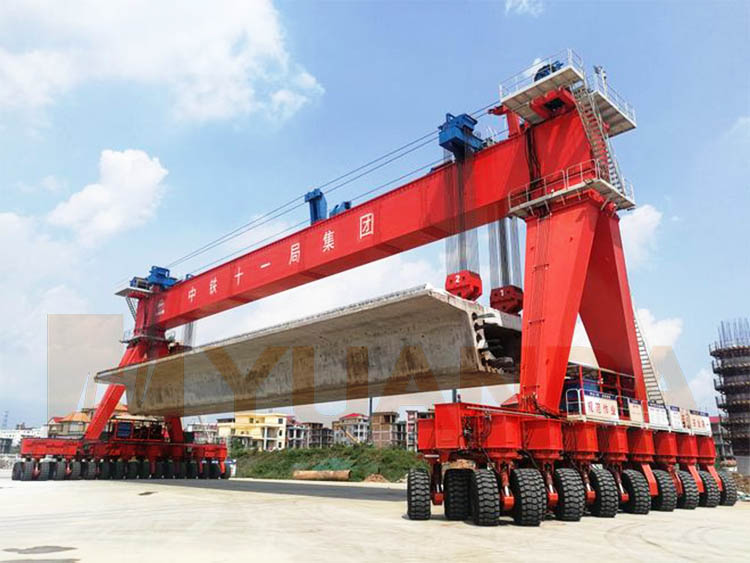 Straddle Carrier Crane for Precast Concrete Beam
