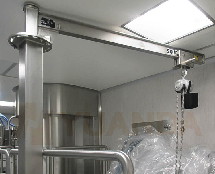 cleanroom stainless steel jib crane